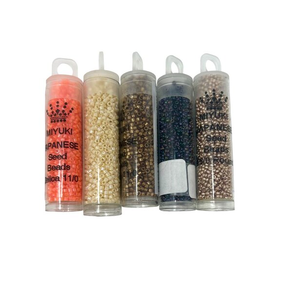 Ten Tubes - Miyuki Seed Beads -  Delica -  Various tiny sizes - Picture 4 of 6